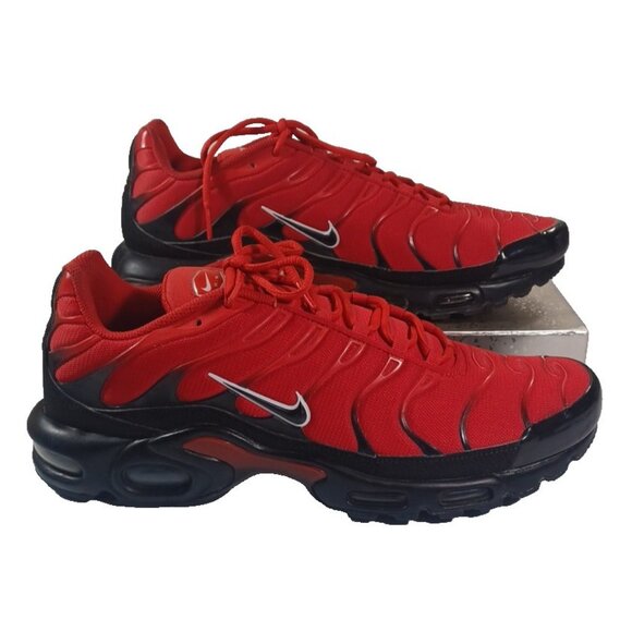 Nike Air Max Plus TN Mens Sz 14 University Red/Black-White Sneakers 852630-603 - Picture 8 of 14